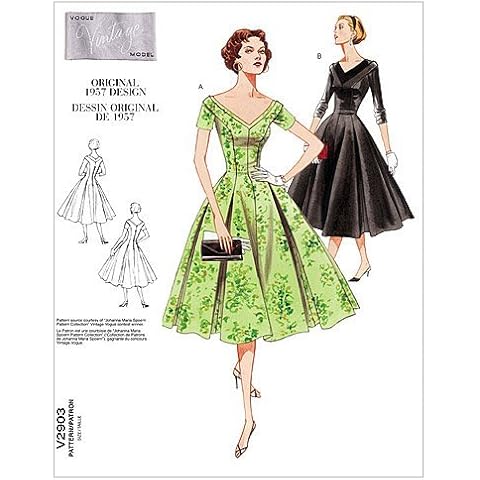 VOGUE PATTERNS V2903 Size D 12-14-16 Misses'/ Misses' Petite Dress Cover