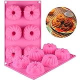 【Breite Anwendung】Die Silikon Backform besteht aus 6 runden Schablonen und eignet sich neben der Herstellung von Mini-Donuts auch zum Backen von kleinen Muffins und für andere Desserts wie Halbgefrorenes, Pudding oder Eis. Betonen Sie die Konturen Ihrer Backwaren mit Puderzucker, Zuckerguss, Buttercrème oder einer Glasur nach Ihrem Geschmack.