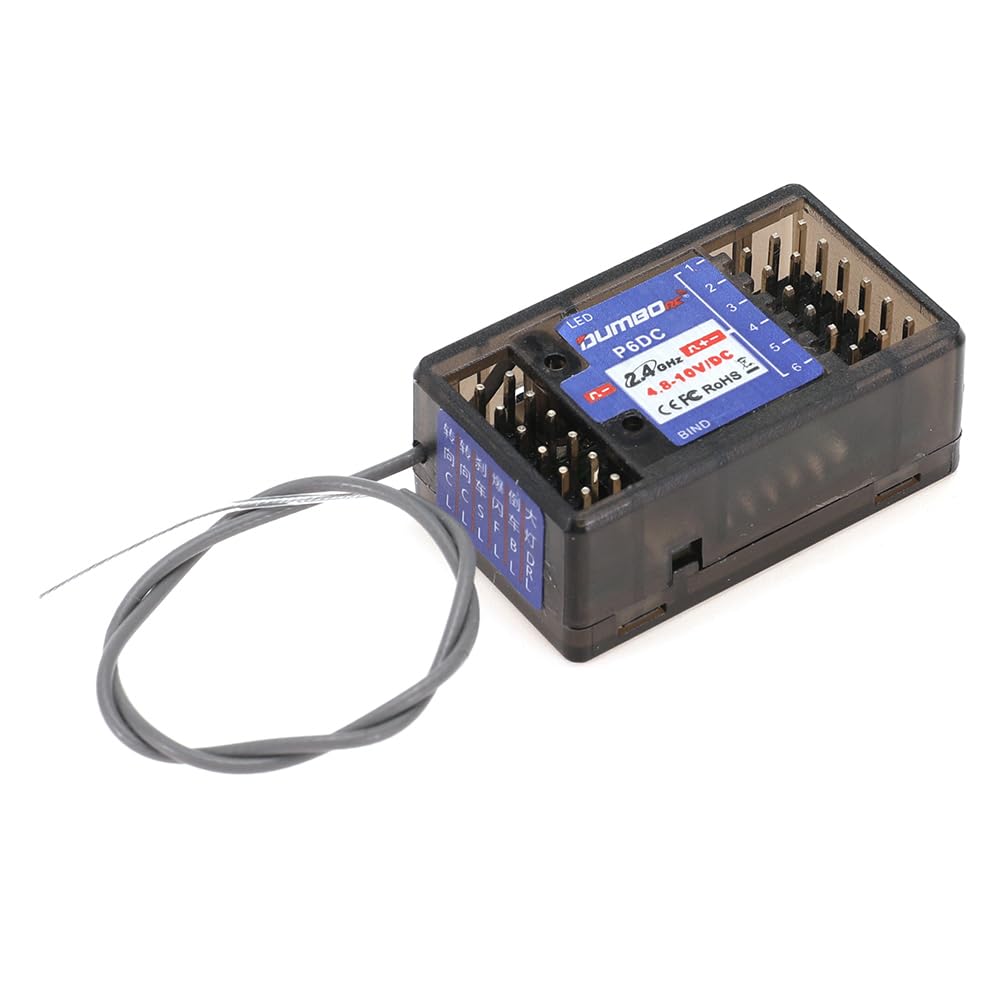 DUMBORC P6DC RC Receiver with Linkage Simulation Light System for