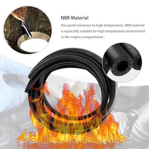 image for Stacool 5PCS Fuel Line Hose Kit,NBR Fuel Hose Include 3/16