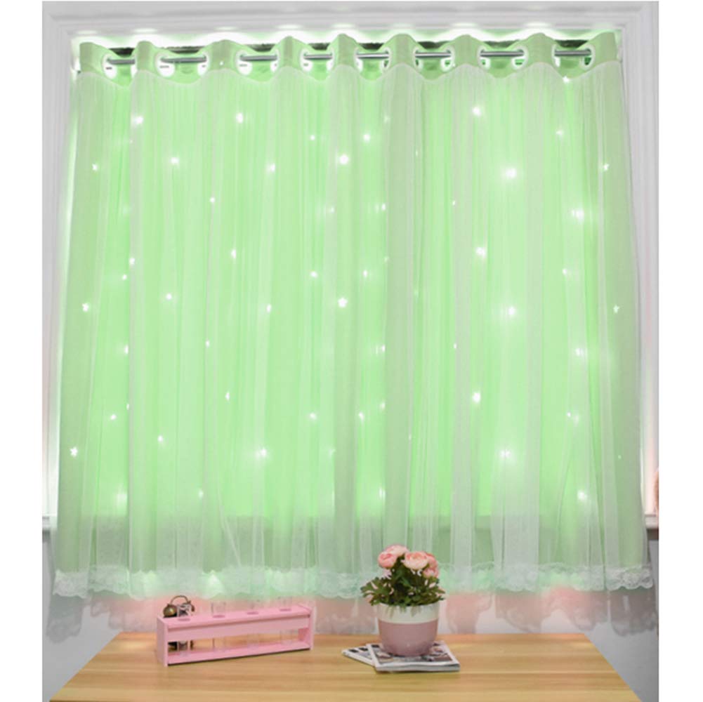 Cortina opaca de doble capa OKUOKA, aislamiento térmico para ventana pequeña, 1 ud.
