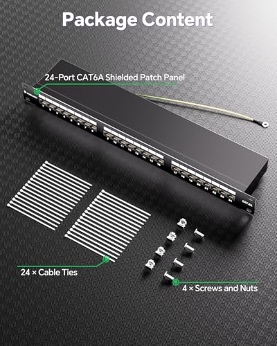 Panel de parcheo CAT6A de 24 puertos para optimizar el cableado de red de centros empresariales 7