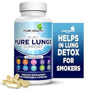 10-in-1 Lung Cleanse Support Supplement – Your Ultimate Quit Smoking Aid – All-Natural Detox for Smokers, Promoting Clear Lungs and Smoking Cessation – Vegan Supplement for Lung Detox; Respiratory