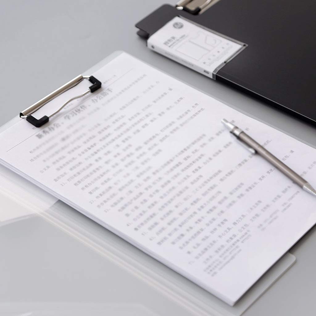 Zwischenablage für Bürobedarf Faltbare Zwischenablage, langlebiger und Stabiler Ordner Konferenzordner - (12er Pack) Haltbarer Clip mit niedrigem Profil