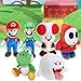 huyfetw Ultra Mario All Star Collection,Mario Plush Toys and Luigi Stuffed Plush Toys,Yoshi and Toad Stuffed Plush Toys,Set of 6 Plushie Doll 8 inches