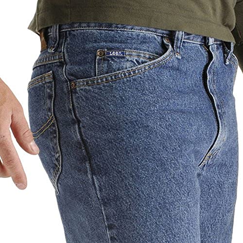 Image of Lee Men's Big-Tall Regular Fit Straight Leg Jean, Pepper Stone, 52W x 32L