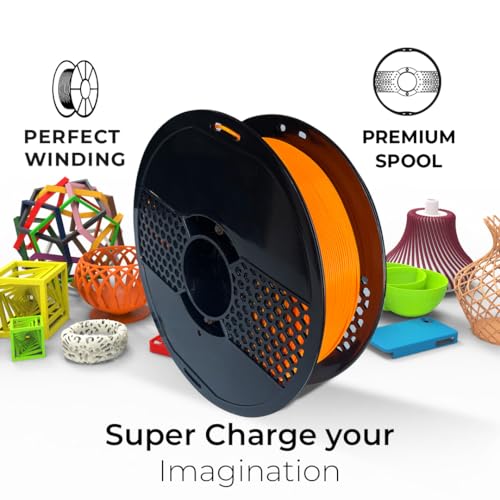 Image of NFIL3D Premium HS PLA+ Fluoro Orange - 3D Printing Filament | Compatible with All 3D Printers | 1.75mm | 1Kg Net Weight