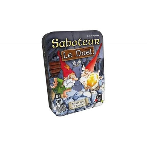 GIGAMIC- Jeu de Cartes-Saboteur : Le Duel, AMSLD, 8 ans to 99 ans, D'or
