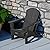 SERWALL Folding Adirondack Chairs Patio Chairs Lawn Chair Outdoor Weather Resistant for Patio Garden, Backyard Deck, Fire Pit - Black