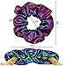 ACCGLORY Shiny Scrunchies Metallic Tone Hair Bands Elastic Hair Ties Set Glitter Ponytail Holder Soft Scrunchy for Women(6 Pack Hair Scrunchies)