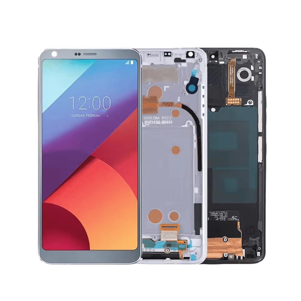 Écran tactile LCD pour LG G6 noir sans châssis de rechange