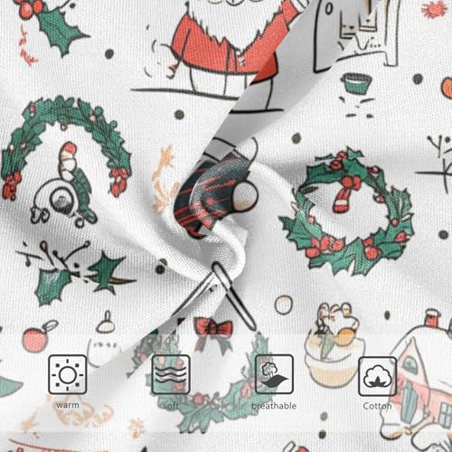 Girls' Triangle Panties Comfort Color for Kid Christmas Elements Collage3