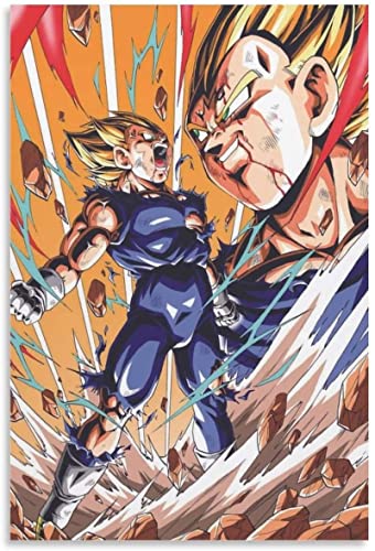 BAZIGA Cuadro en Lienzo Dragon Ball Vegeta Anime Posters decoración del hogar lienzo pared arte...