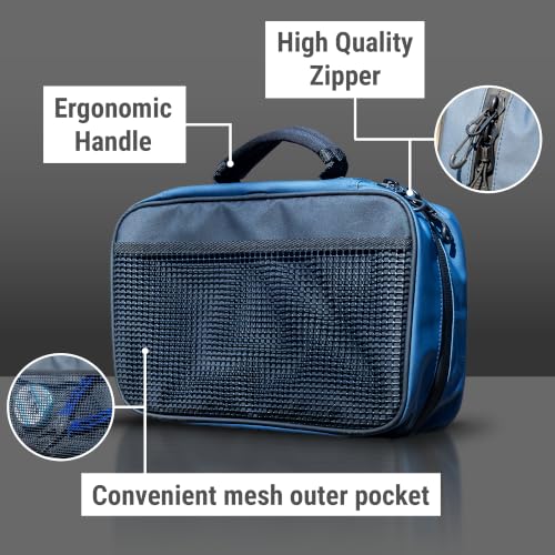 Image of Reaction Tackle Deluxe Bait Binder, Water Resistant Soft Bait Storage System for Soft Plastics and Rigs with Zippered Sleeves, Splash-Proof Binder