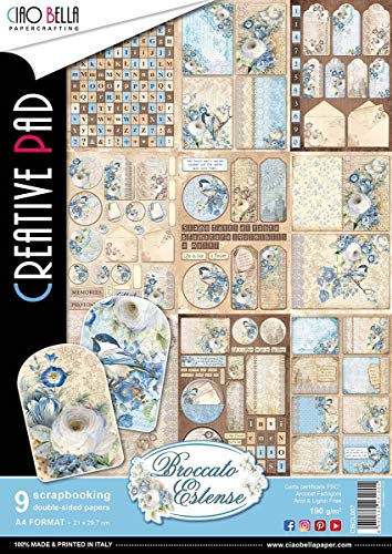 CIAO BELLA CARTA CONFEZIONE 9/PKG, Broccato