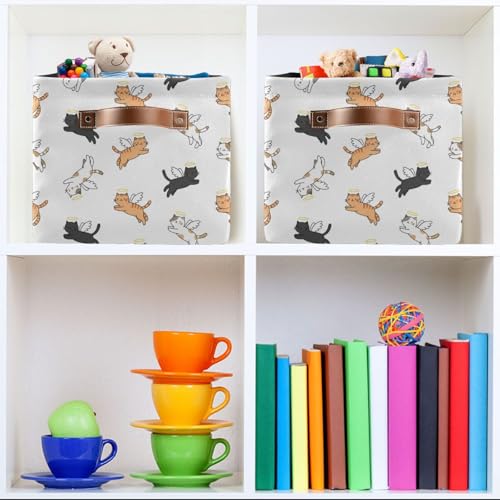 Placard encombré ? Ce bac de rangement pliable imperméable Angel Cats optimise vos étagères - 8