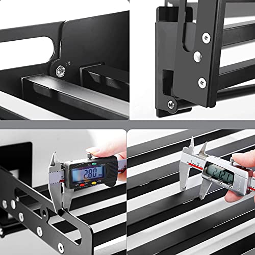 Support de four à micro-ondes en acier inoxydable étagère murale pliable - 8