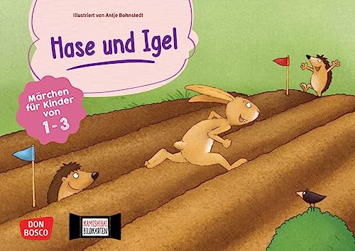 Hase und Igel. Kamishibai Bildkartenset: Märchen für Kinder von 1-3. Das beliebte Brüder-Grimm-Märchen für das Erzähltheater: mit den Jüngsten in die ... Erzähltheater mit Kindern unter drei Jahren)