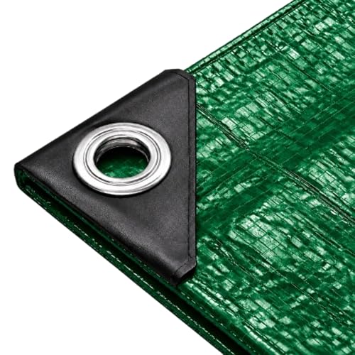 2x2 m Plane & Schutzplane grün - Gartenplane & Allzweckplane wasserdicht - 200 g/m² grün, Abdeckplane mit Ösen für Zeltunterlage - Gewebeplane - Zeltplane & Camping - Bauplane