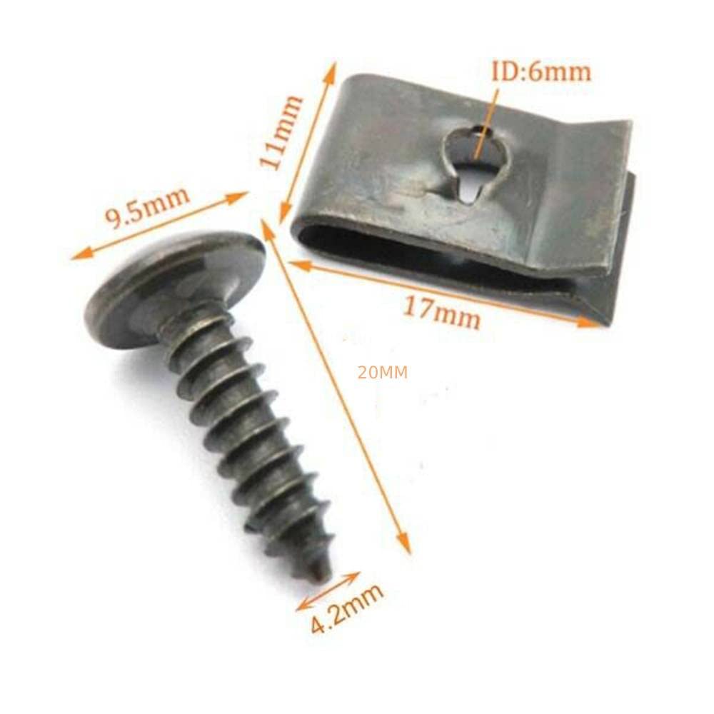 Autobahn88 Grommet U-Nut Clip For Front Fender, Compatible With Mazda