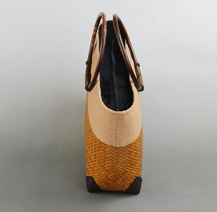 華道具 木具師 高木又三作 栗山桶 花入 手桶花器 銅落とし 刻印 共箱