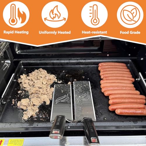 Nonstick Carbon Steel Griddle Insert for Ninja FlexFlame PG300 Series Grill by SafBbcue - Used condition - Image 5