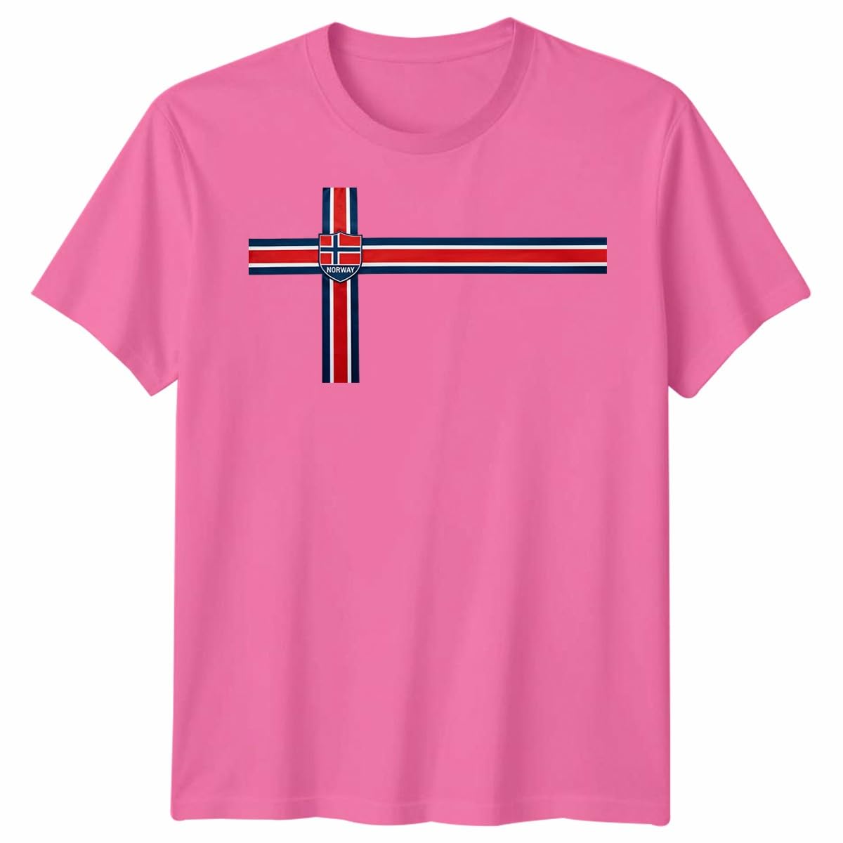 Retro Norway Unisex Tshirt Football Supporter Tee Unisex S Fuchsia