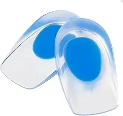 Palmilhas Ortopédicas, Calcanheira de Silicone Gel - Palmilha de Gel Anti Impacto para Esporão, Fascite Plantar e Dor no Calcanhar Tamanho Único, Azul