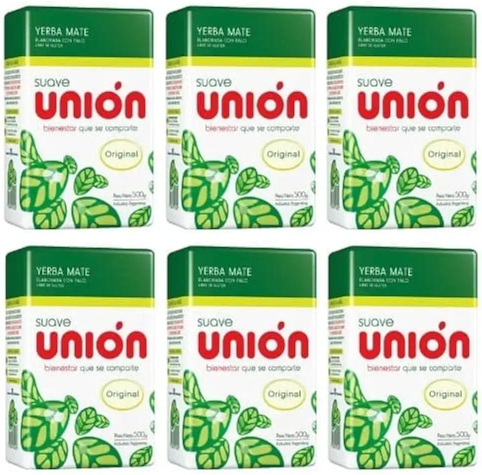 Kit 6 Ervas Mate Chimarrão Importada Argentina Union Suave 500g