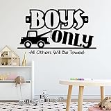 Les garçons n'ont que des autocollants muraux autocollants muraux amovibles DIY papier peint maternelle chambre décoration murale A2 30x51cm