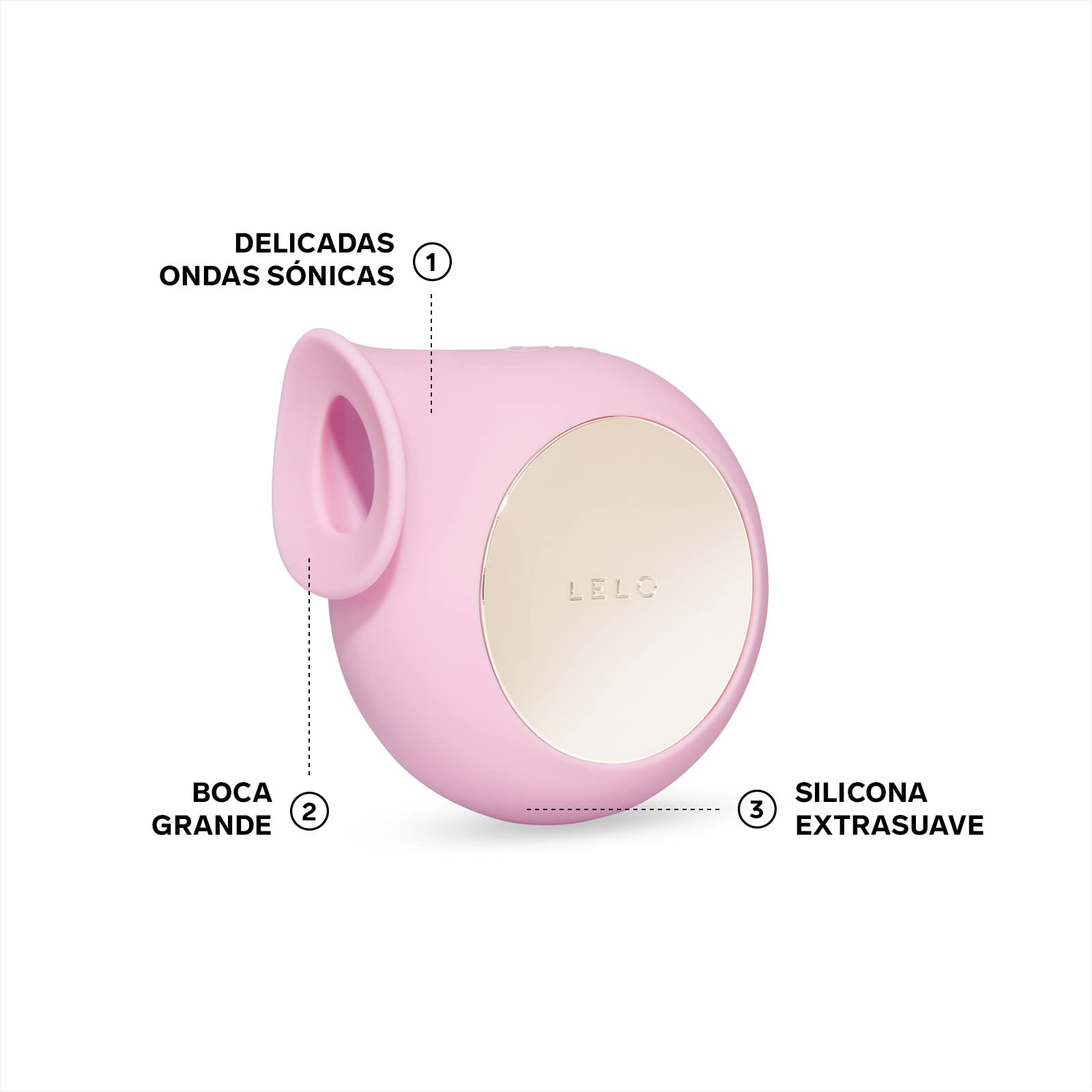 LELO SILA Succionador de Clítoris con Pulsos Sónicos, Vibrador Esencial para Cualquier Mujer. Juguete Sexual Femenino, Sumergible y Recargable por USB (Pink)