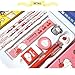 MENBLY Molang Best School Stationery Set - Kawaii Korean Kit (Pencil 3pcs, Eraser, Sharpener, Case, 6-Color Ballpoint Pen, Figure, Ruler) - Complete Supplies for Students, Office, Art, Writing