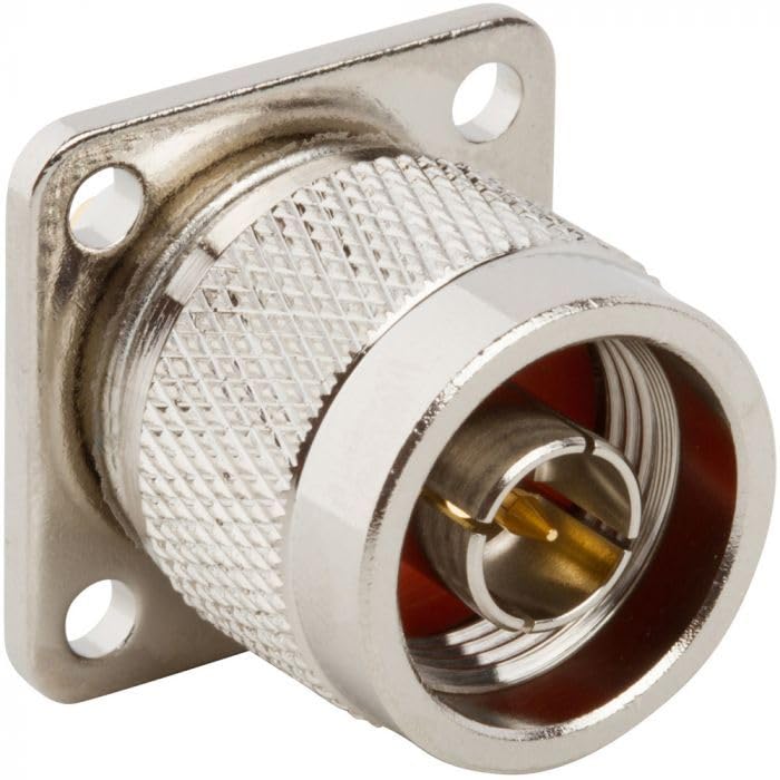 NisDeal N-Type Male Panel Mount Plug 4-Hole Flange Round Coaxial Antenna Connector 50 Ohm- 1 Pc.-image-14