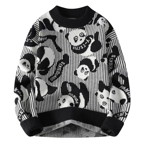 Festival Christmas Shirts for Man Winter Fall High Neck Sweater Crochet Thermal Knit Top T Shirt Blouse Mens 2025