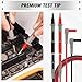 SWANLAKE 27-Piece Multimeter Test Leads Set, CAT.III 1000V / CAT.IV 600V Multimeter Probes with Alligator Clips, Needle Probe, Replaceable Probe Accessories, Soft Silicone Volt Meter Lead