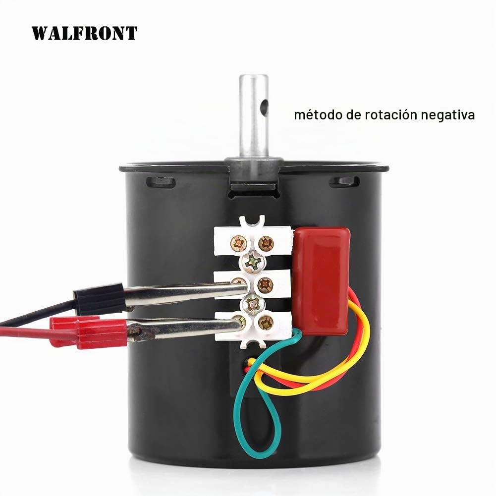 68KTYZ AC 220V 28W Motor Síncrono, Motor síncrono de Imán Permanente Ajustable CW/CCW 2.5RPM Motor Eléctrico Pequeño de Baja Velocidad para Asador Giratorio