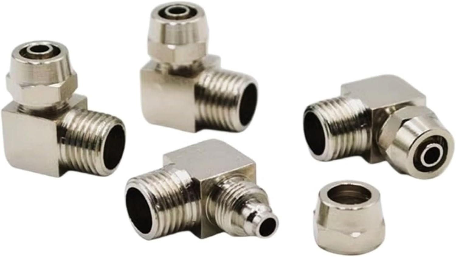 PL OD4 6 8 10 12mm Copper Pneumatic Fittings Male Thread 1/8 1/4 3/8 1/2 Trachea Quick Screw Connector Fast Twist Joint 1Pcs(PL6-01)