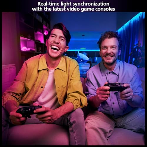 Philips Hue Play HDMI Sync Box 8K + Gradient 75" Smart TV Light Strip - Sync Your Video Games, Movies, and Music - Requires Hue Bridge - Supports Dolby Vision HDR10+ - Control with Hue App - image 9