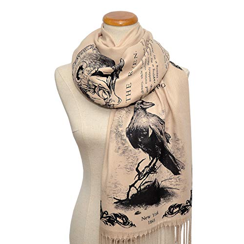 The Raven by Edgar Allan Poe Shawl Scarf Wrap4