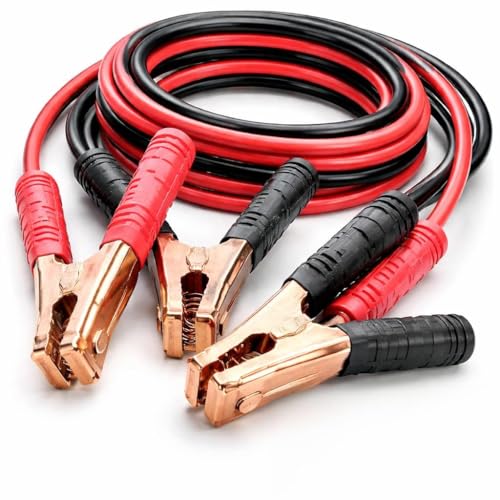 Cabo Chupeta para Bateria 800A 2,5m 10mm – Auxiliar de Partida 12V/24V com Garras Reforçadas e Bolsa