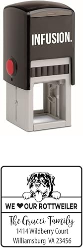 Vista 90 de Infusion Sello de goma cuadrado personalizado para raza de perro (Labrador Retriever)