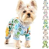 Dog Pajamas for Small Dogs, Soft Thin Pjs Jammies Cat Doggie, Summer Pet Cute Puppy Clothes Outfits Dogs Boy Girl