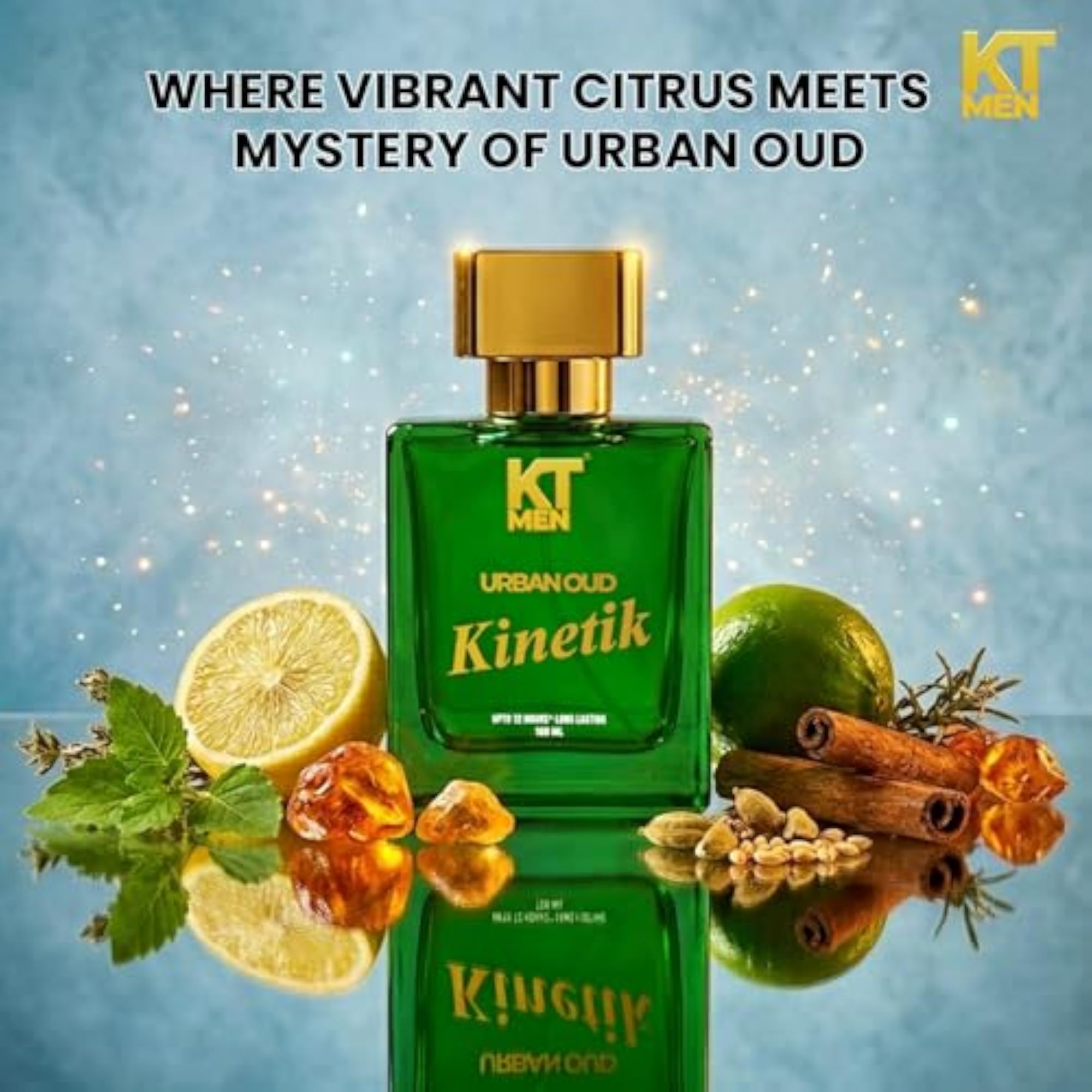 Urban Oud Perfume, 100ml, Fresh Citrus & Woody Notes