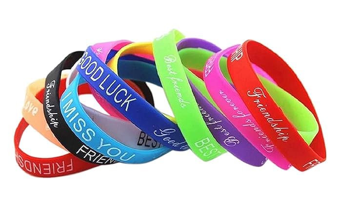GR DESIGN® Funky Rubber Friendship Band for Girls and Boys | Silicone Belt Bracelet For Kids