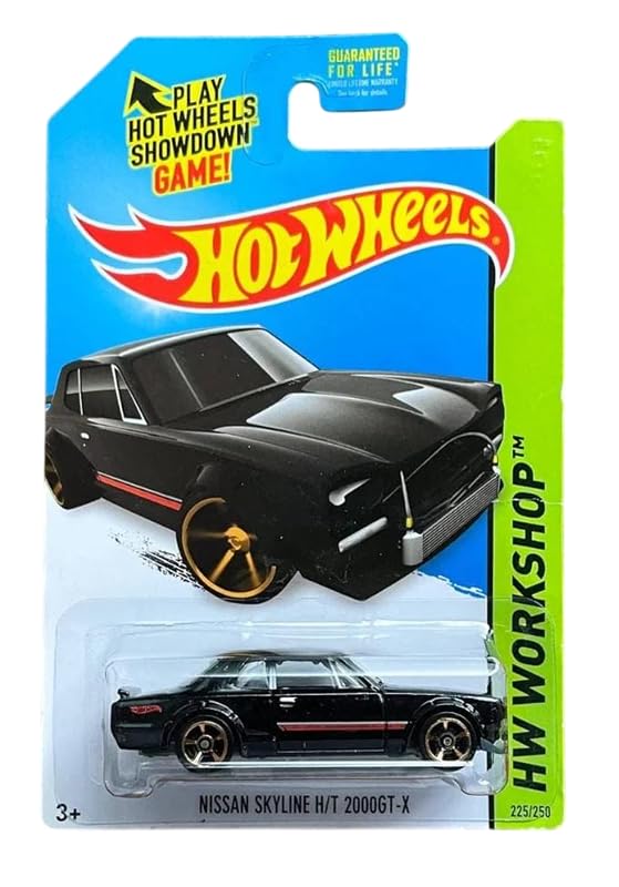 Image of Hot Wheels Nissan Skyline H /T 2000GT-X HW Workshop Ages 3 and Up 225 /250 (Black)