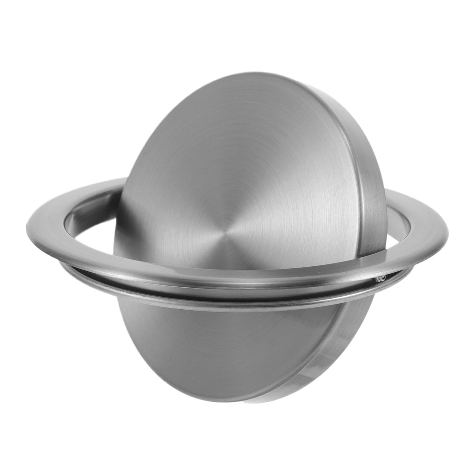 Countertop Recessed Trash Can Lid 15-16Cm Stainless Steel Swing Cover Built-in Waste Basket For Kitchen Bathroom Hotel Effortless cleaning