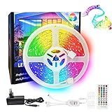 【PERFEKTES AMBIENZLICHT】 -- Rilitor 10m LEDLichtleisten bestehen aus hochwertigen hellen 5050 LED-Leuchten. Es ist nicht wasserdicht für den Innenbereich konzipiert und kann zur Dekoration Ihres Esszimmers, Schlafzimmers, Obergeschosses, der Küche, der Veranda, des Schreibtisches und des Wohnzimmers verwendet werden. Es eignet sich besonders für Feiertage und Veranstaltungen wie Weihnachten, Halloween, Partys und mehr.