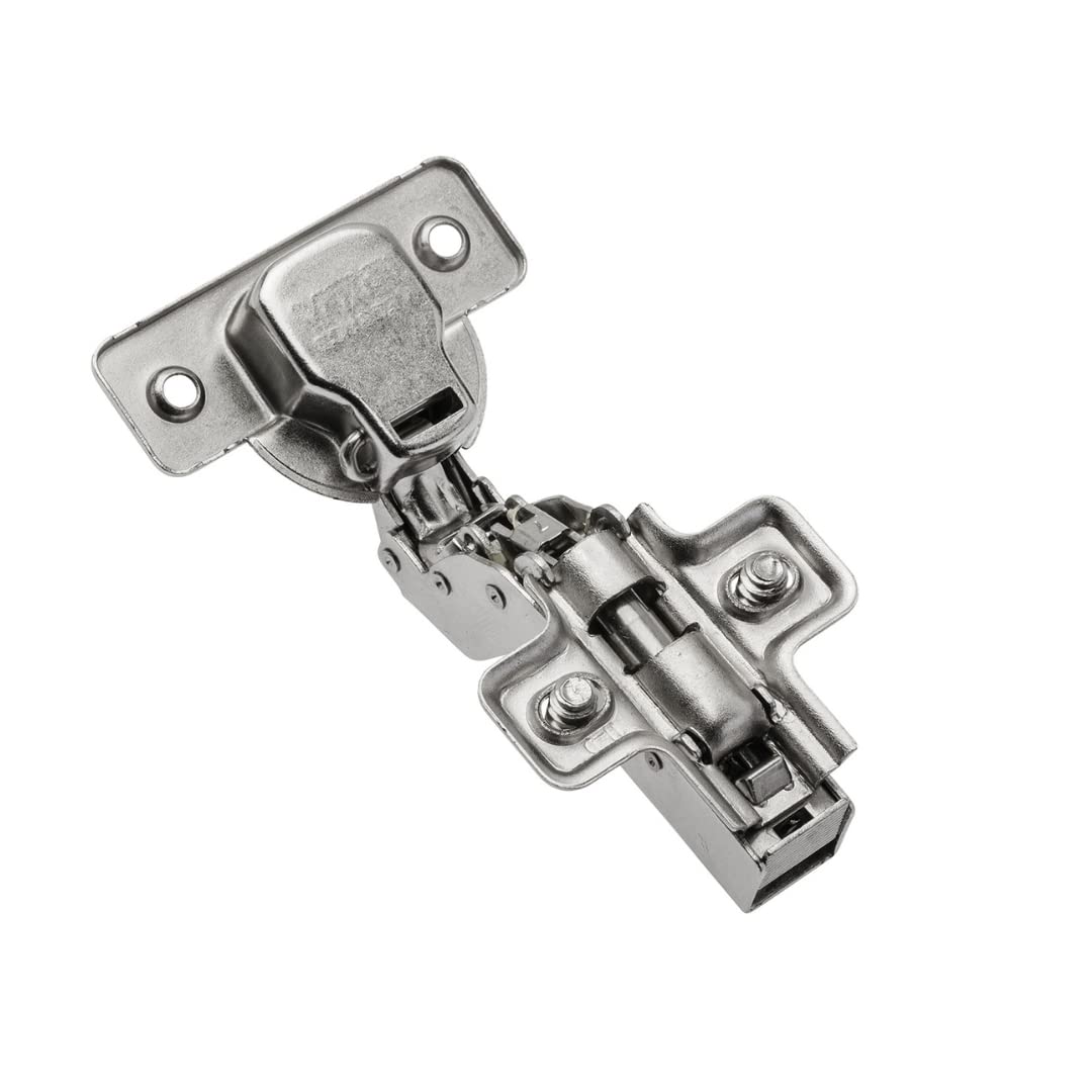 GTV Cerniera Idraulica ECHC per Mobili, Chiusura Ammortizzata, Regolazione 3D, Montaggio Clip-On, per Anta a Sormonto Interno, Diametro 35 mm, Nichel