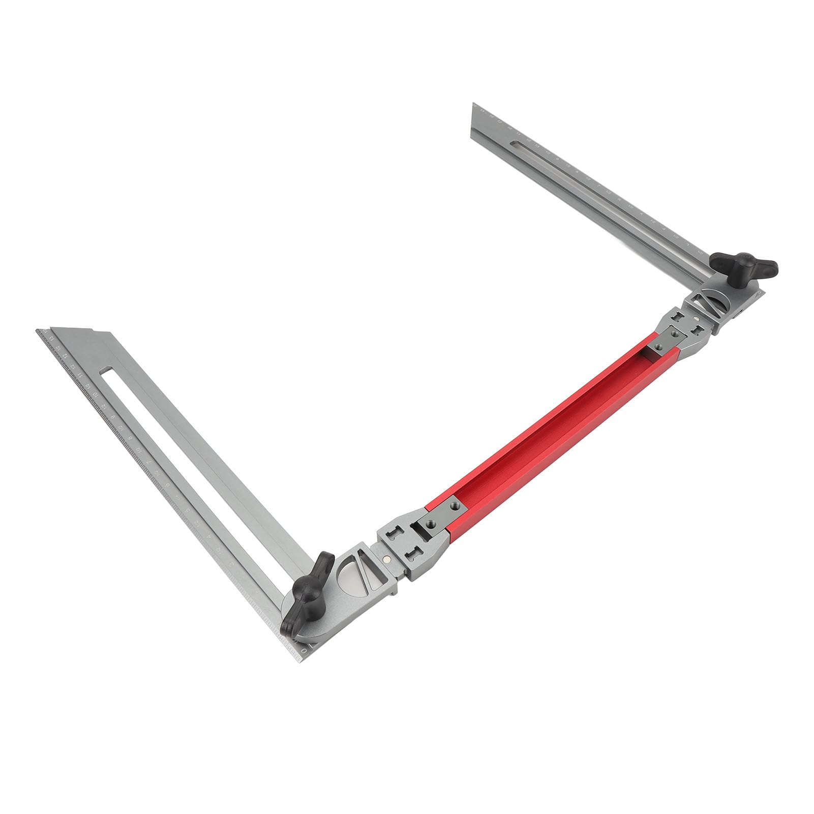 Herramienta de plantilla de peldaño de escalera Plantilla de medición profesional de calibre de peldaño de escalera de aleación de aluminio para mediciones precisas de escaleras
