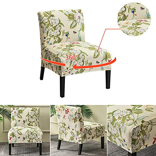 Image of Eco-Ancheng Armless Chair Slipcover - Removable, Washable, Printed Covers for Living & Dining Room